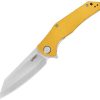 Kubey Flash Linerlock Yellow Reverse Tanto