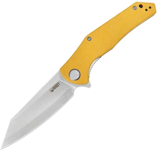 Kubey Flash Linerlock Yellow Reverse Tanto