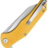 Kubey Flash Linerlock Yellow Reverse Tanto