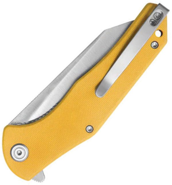 Kubey Flash Linerlock Yellow Reverse Tanto