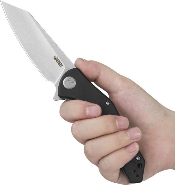 Kubey Flash Linerlock Black Reverse Tanto