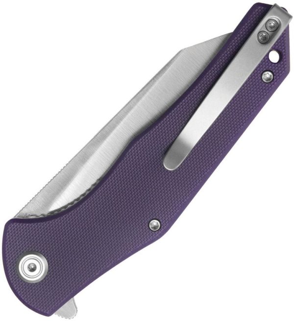 Kubey Flash Linerlock Purple Reverse Tanto