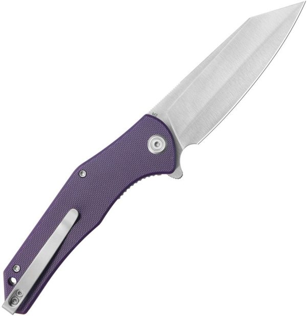 Kubey Flash Linerlock Purple Reverse Tanto