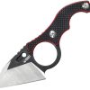 Kubey Hippocam EDC Fixed Blade Black Red G10