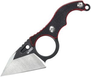 KUB166A.jpg Kubey Hippocam EDC Fixed Blade Black Red G10