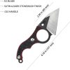 Kubey Hippocam EDC Fixed Blade Black Red G10