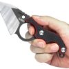 Kubey Hippocam EDC Fixed Blade Black Red G10