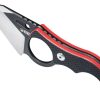 Kubey Hippocam EDC Fixed Blade Black Red G10