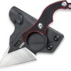 Kubey Hippocam EDC Fixed Blade Black Red G10