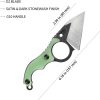 Kubey Hippocam EDC Fixed Blade Jade G10