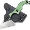Kubey Hippocam EDC Fixed Blade Jade G10