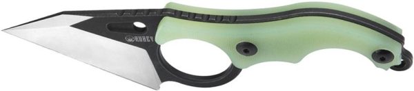 Kubey Hippocam EDC Fixed Blade Jade G10