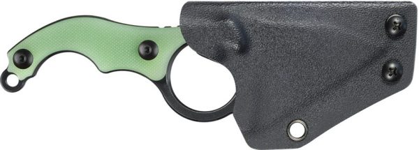 Kubey Hippocam EDC Fixed Blade Jade G10