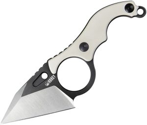 KUB166C.jpg Kubey Hippocam EDC Fixed Blade Ivory G10
