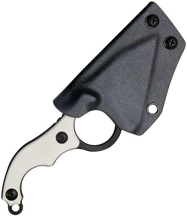 Kubey Hippocam EDC Fixed Blade Ivory G10