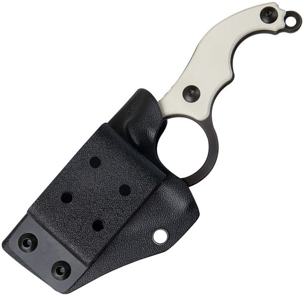 Kubey Hippocam EDC Fixed Blade Ivory G10