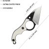 Kubey Hippocam EDC Fixed Blade Ivory G10