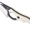 Kubey Hippocam EDC Fixed Blade Ivory G10