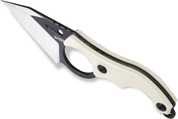 Kubey Hippocam EDC Fixed Blade Ivory G10