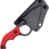Kubey Hippocam EDC Fixed Blade Red G10