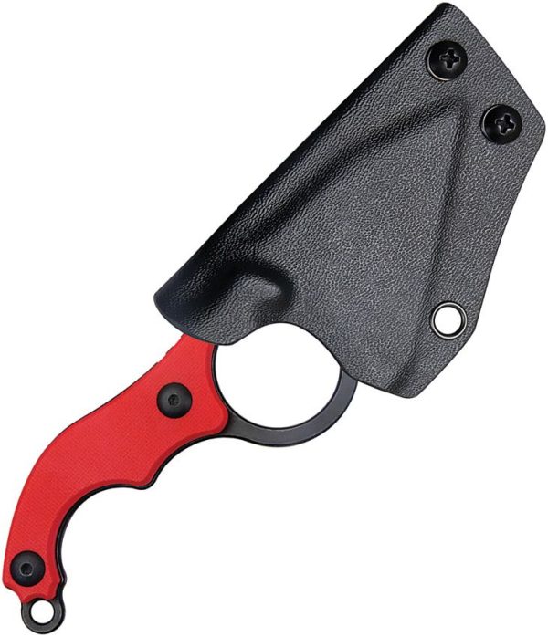 Kubey Hippocam EDC Fixed Blade Red G10