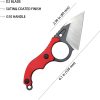Kubey Hippocam EDC Fixed Blade Red G10
