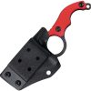 Kubey Hippocam EDC Fixed Blade Red G10