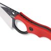 Kubey Hippocam EDC Fixed Blade Red G10