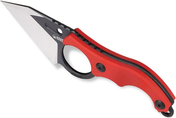Kubey Hippocam EDC Fixed Blade Red G10
