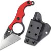 Kubey Hippocam EDC Fixed Blade Red G10