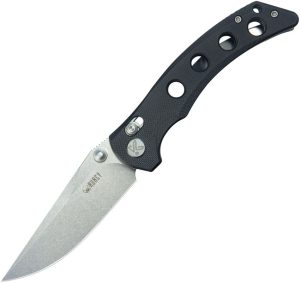 Kubey Hound Crossbar Lock Black G10 Folding Knife
