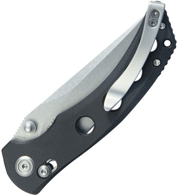 Kubey Hound Crossbar Lock Black G10 Folding Knife