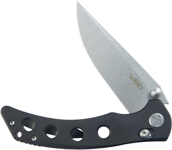 Kubey Hound Crossbar Lock Black G10 Folding Knife