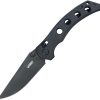 Kubey Hound Crossbar Lock Black Stonewash Blade