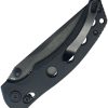 Kubey Hound Crossbar Lock Black Stonewash Blade