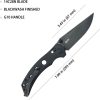 Kubey Hound Crossbar Lock Black Stonewash Blade