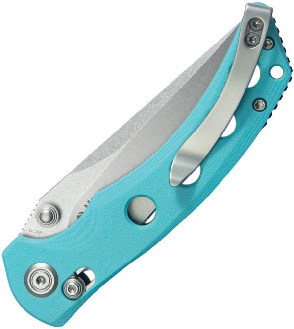 Kubey Hound Crossbar Lock Tiffany Blue G10