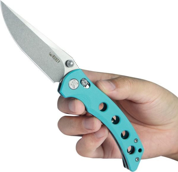Kubey Hound Crossbar Lock Tiffany Blue G10