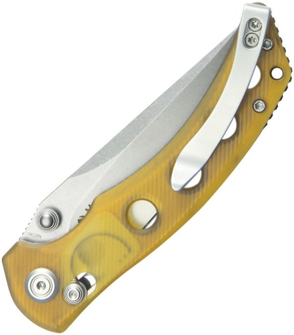 Kubey Hound Crossbar Lock Ultem Handle Knife