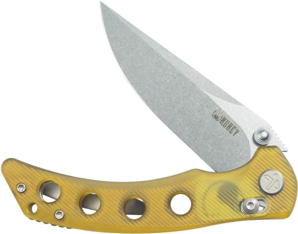 Kubey Hound Crossbar Lock Ultem Handle Knife