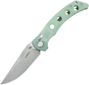 Kubey Hound Crossbar Lock Jade G10 Folding Knife