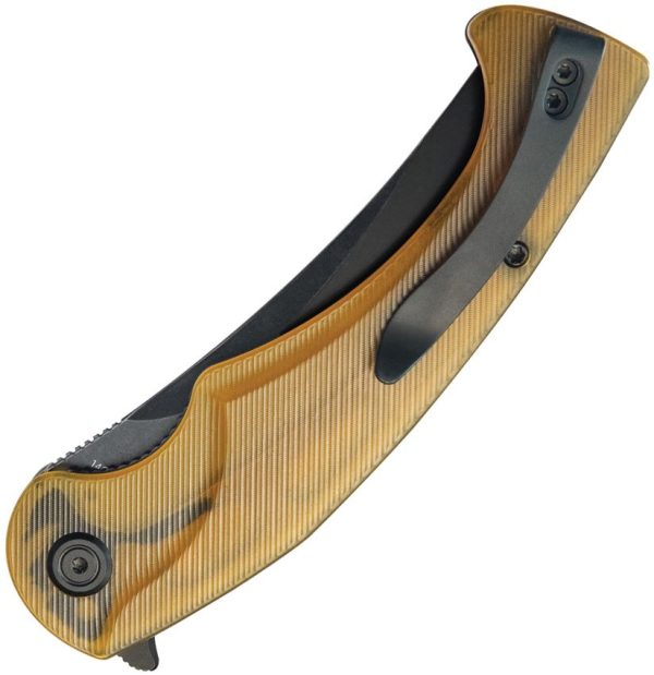 KUB173H_add_01.jpg Kubey Scimitar Linerlock Ultem Black Blade Knife