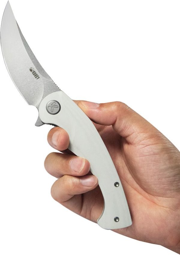 KUB173I_add_04.jpg Kubey Scimitar Linerlock White G10 Handle Knife