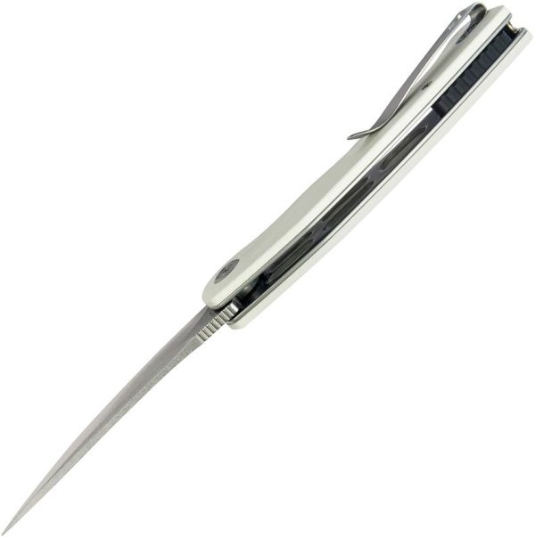 KUB173I_add_05.jpg Kubey Scimitar Linerlock White G10 Handle Knife
