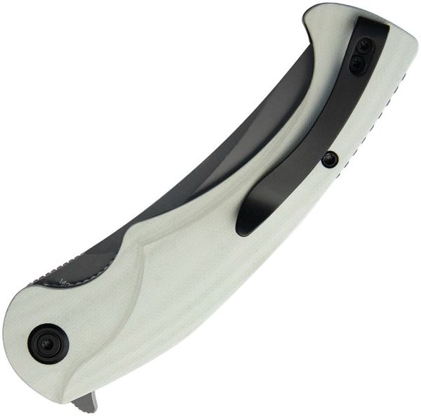 KUB173J_add_01.jpg Kubey Scimitar Linerlock White G10 Folding Knife