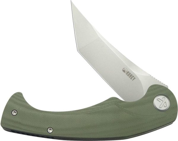 KUB175A_add_03.jpg Kubey Scimitar Tanto Linerlock OD Green Folding Knife