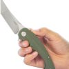 KUB175A_add_04.jpg Kubey Scimitar Tanto Linerlock OD Green Folding Knife