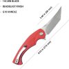 Kubey Scimitar Tanto Linerlock Red G10 Folding Knife
