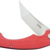 Kubey Scimitar Tanto Linerlock Red G10 Folding Knife