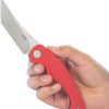 Kubey Scimitar Tanto Linerlock Red G10 Folding Knife